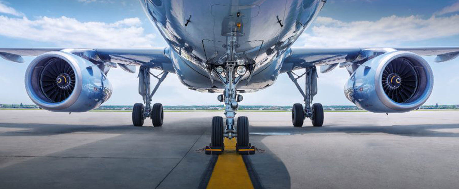 underbelly of an airplane